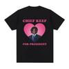 Футболка Rapper Chief Keef for President, мужская модная повседневная футболка с коротким рукавом, эстетические винтажные футболки большого размера, уличная одежда