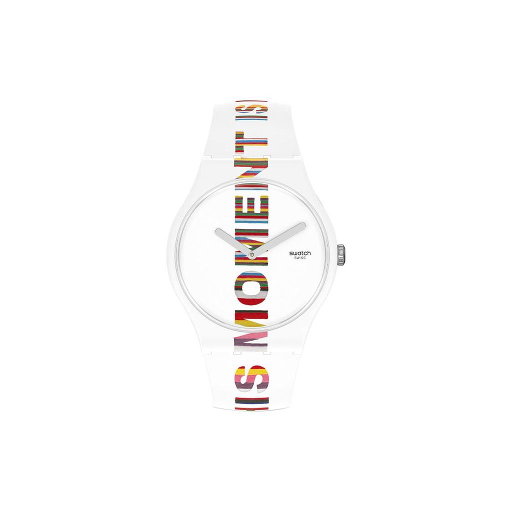 Swatch Унисекс 41 мм Белые часы SUOZ330 SUOZ330