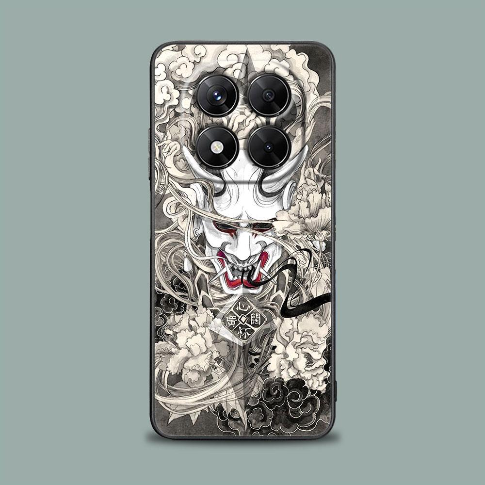 Чехол для телефона Samurai Ghost Hannya Ukiyo-E Mask для Xiaomi Redmi 14C 12C 10C 13C 4G Redmi Note 14 13 12 11 10 Pro Plus 12S 9S