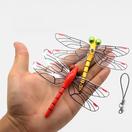 Simulated Dragonfly Pendant PVC Hanging Repellent Realistic Design Pest Deterrence Ornament Dragonfly Hunting Accessory