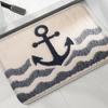 Серия Seaside Коврик для ванной противоскользящий, Маленький коврик для душевой комнаты, Абсорбирующий коврик для ног у раковины, Современный декоративный ковер