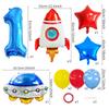 Astronaut Astronaut Themed Birthday Party Decoration Rocket Balloon Aluminum Membrane Balloon Yearly Arrangement