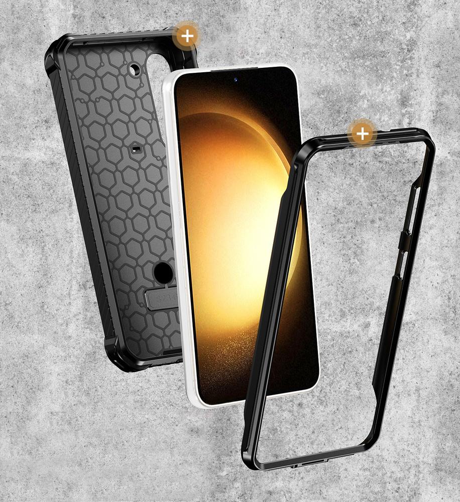 Samsung Galaxy S23 Plus Case, Heavy Duty Ring Belt Clip, Black