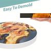 Форма из силикона для DIY-изделий из эпоксидной смолы с кристаллами, большая круглая форма для столешницы-реки