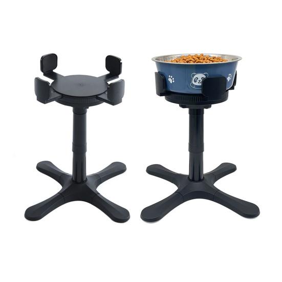 Подставка для миски для собак с 3 уровнями высоты, регулируемая подставка для кормления домашних животных, наклоненная на 15 градусов, держатель для миски для собак средних и крупных пород