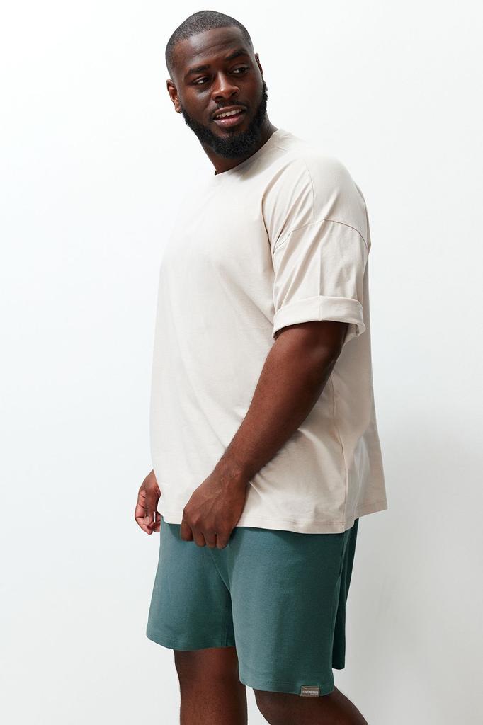 Men's Style Plus Size Plus Size White Oversize Comfortable Basic 100% Cotton T-Shirt