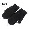 Thermal Cold Weather Hand Warmers 1 Pair Winter Warm Mittens for Women, Soft Plush Knit Gloves with Thick Lining And Elastic Rib Cuffs Outdoor
