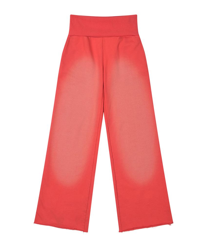 CENTAUR.KR Turn-Up Washed Sweatpants_Red