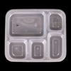 Disposable Rectangular 6-Compartment Meal Prep Containers