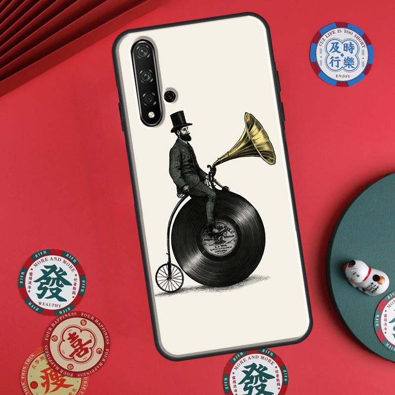 Vinyl Record Retro For Huawei P20 P40 P30 Lite P60 Pro Nova 12s 11i 12i 10 9 SE 5T Y91 Y90 Y60 Y70 Y72 Y61 Case