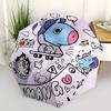 1pc BT21 Characters Automatic Folding Cute Umbrella - Compact 8-Rib Design, Durable Plastic & Iron, Perfect Gift for Friends & Family, Outdoor Umbrell