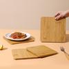 Деревянная подставка под чашку Круглая/Квадратная Бамбуковая подставка на стол Теплоизоляция Подставка под чашку для кофейни Современный стиль Теплоизоляционная подставка под миску