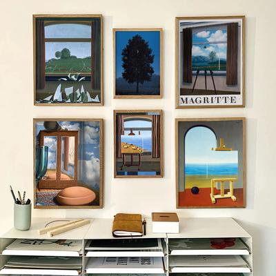 Рене Магритт классический сюрреализм художественные постеры печать холст живопись винтажные картины гостиная спальня домашний декор стены Куадрос