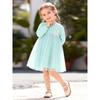 Autumn Long Sleeved Mesh Girls' Dress, European and American Style Cartoon and Western-style Children's Princess Dress