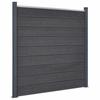 VidaXL Fence Panel Set, Fence Wall, Barrier with Post, Garden Border Patio Terrace, Grey 180x186 3211827