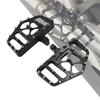 Мотоциклетные передние задние подножки педали черные алюминиевые шипы из нержавеющей стали для Harley