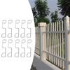 25Pcs Fence Panel Clips and Wedges Stop Rattling Banging Stainless Steel Grips for Fences Installation Noise Reduction