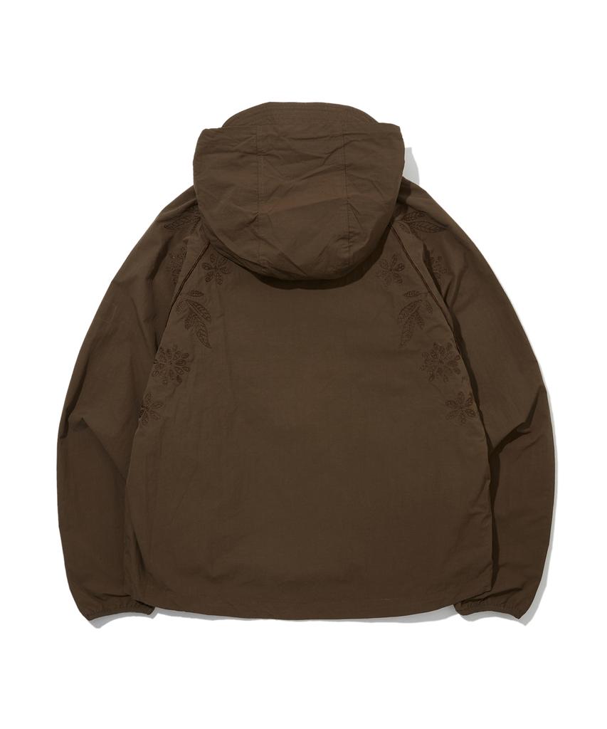 Penfield Худи-ветровка с вышивкой цветов Коричневый_Fs1Wj15U