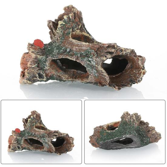 Искусственный корень дерева, изделия из смолы, имитация коряги, скрывающая пещеру, орнамент для аквариума