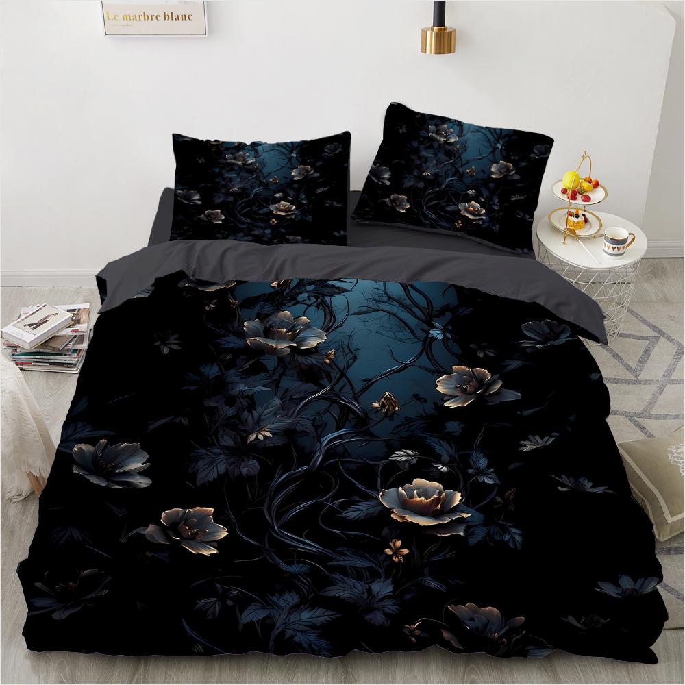 Красочный ретро-принт с 3D-принтом в виде бабочки (комплект из трех частей) односпальная двуспальная кровать пододеяльник наволочка комплект постельного белья