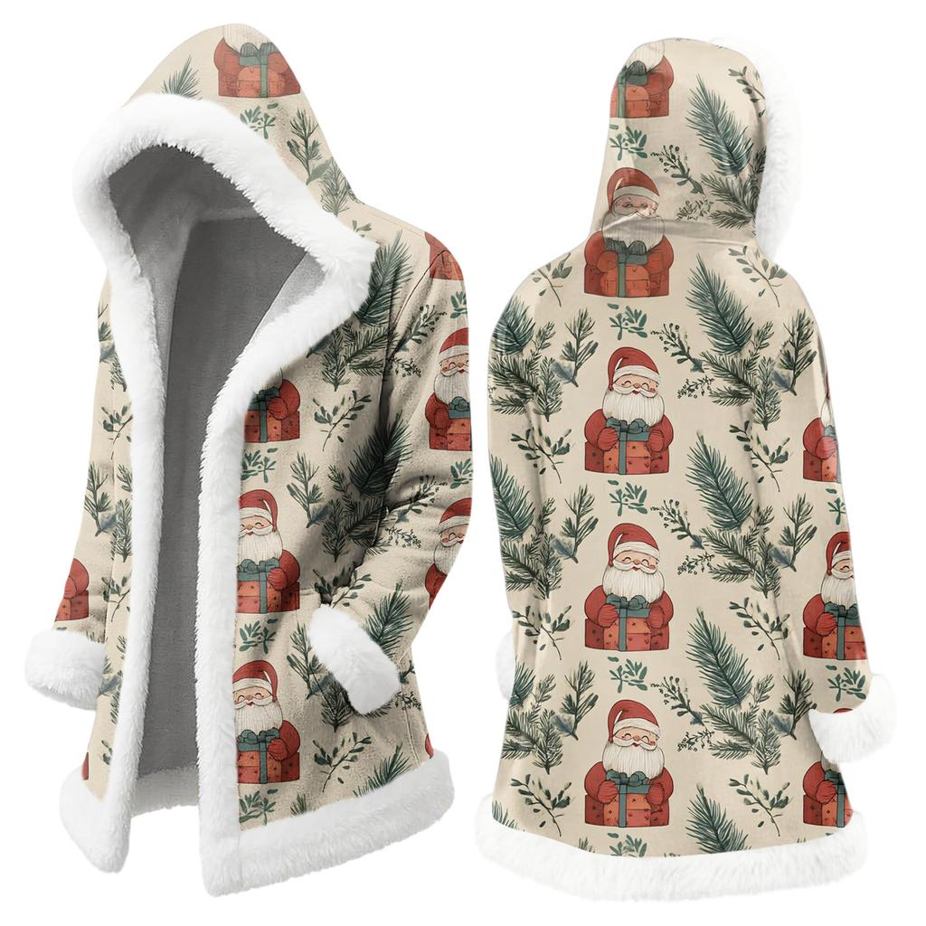 Мужская повседневная куртка с рождественским принтом