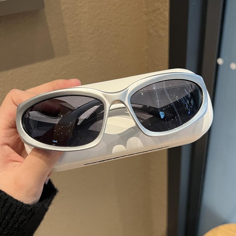 2 шт. солнцезащитные очки Y2K кошачий глаз ретро однотонные женские модные солнцезащитные очки