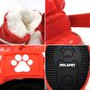 4 Pcs Waterproof Winter Pet Dog Shoes Anti-slip Puppy Snow Boots Leather Dog Footwear Warm Shoes For Small Dogs Cats Chihuahua