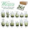 Small French Retro Glass Hydroponic Vase for Home Decor