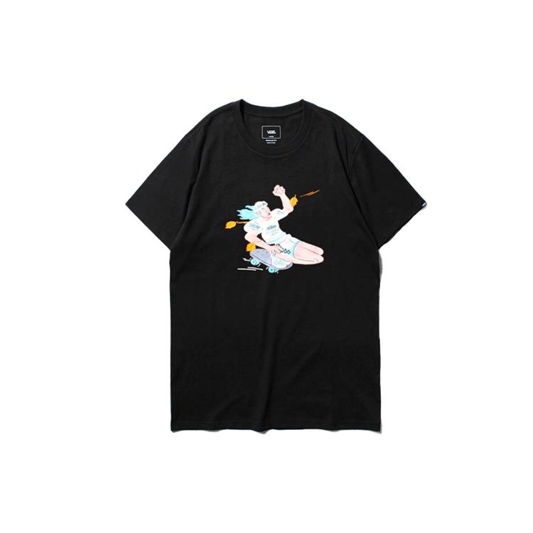 Vans Мужская футболка Черная VN0A4P5JBLK, Коллекционное издание Азиатский Художник