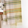 Thickened Faux Cashmere Scarf Classic Tassels Blanket Scarf Cozy Warm Stripe Shawl  Cold-Weather