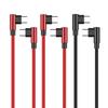 Плетеный нейлоновый USB C - USB C кабель для зарядки PD60W с двойным изгибом под 90 градусов для смартфонов и ноутбуков