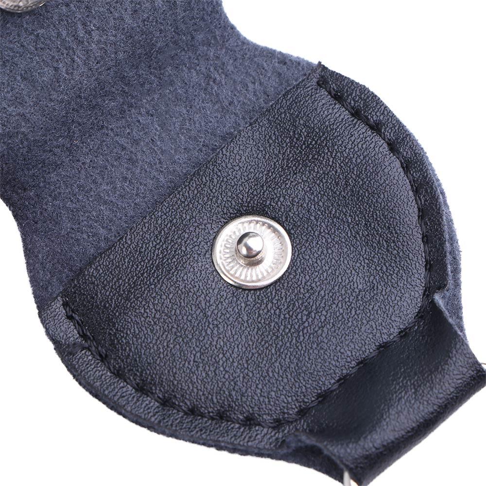 New Buttons Chain Hang Leather Plectrums Case Buckle Bag Holder Key Picks