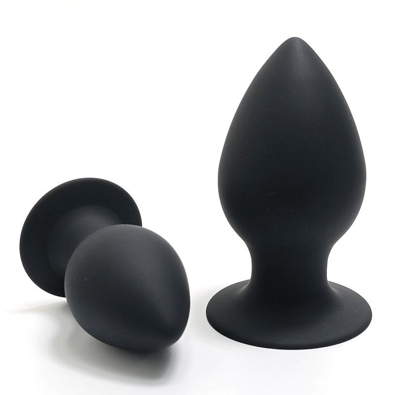 Black Huge Soft Anal Plug Big Butt Sex Toys for Men Women 18 Gay Masturbation Prostate Stimulation Massager Thick Expander