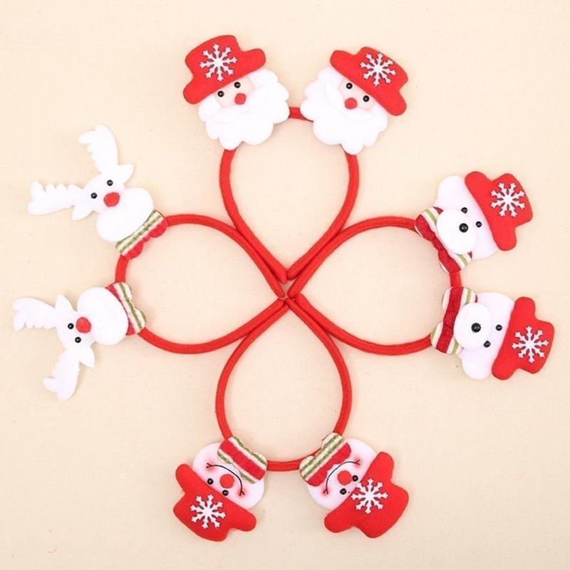 New Arrival Cute LED Santa Elk Snowman Whitebear Hairband Christmas LED Light Headband Party Christmas Decoration