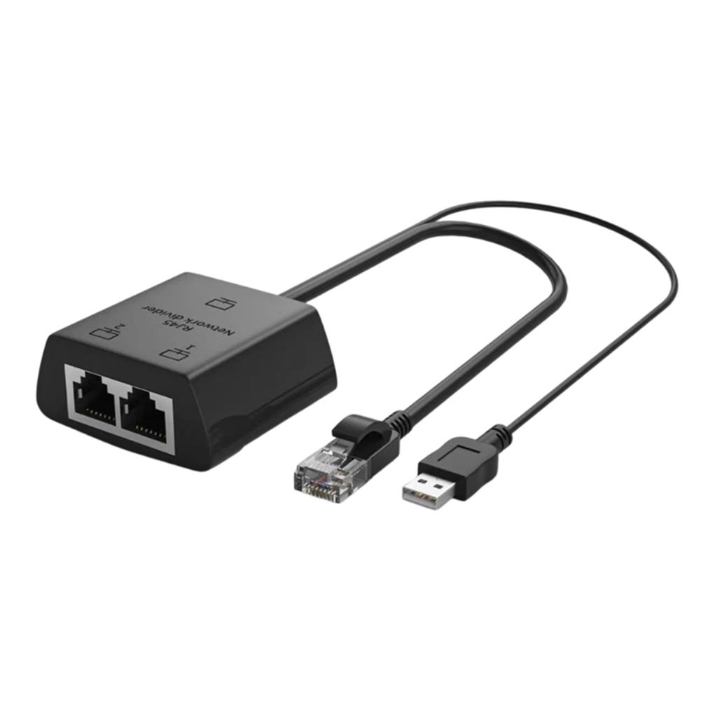 RJ45 Splitter 1 To 2 Ethernet Adapter Male/Female To Dual Female Internet Network Cable Extender for Router Laptop Computer