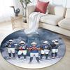 Patriots Players pattern round rug,Carpet Rug for Living Room Bedroom Playroom ,Non-slip Floor Mat,Holiday Gifts and Birthday Gifts.