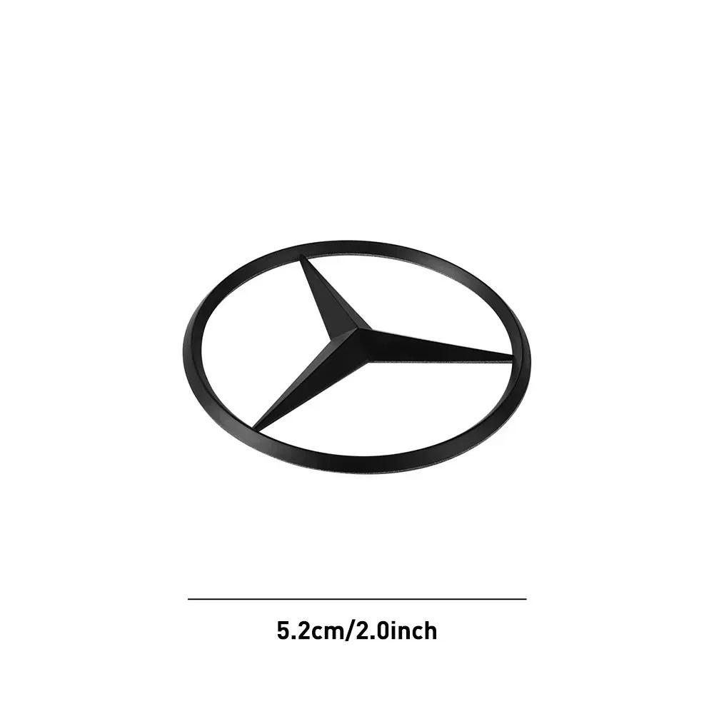 52/58mm Car Steering Wheel Center Stickers STAR Emblem For Mercedes Benz AMG W124 W202 W203 W210 W212 W220 Decal Car Accessoriesppp1