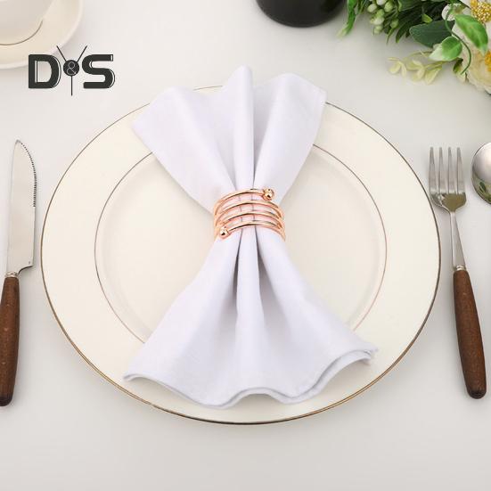 8 шт. колец для салфеток, круглые металлические держатели для салфеток, пружинный дизайн, многоразовые кольца для салфеток для сервировки стола, свадьбы, ужина, вечеринки