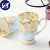 Скандинавская пасторальная кость Cna, большая вместительная кружка для кофе и молока, креативная керамическая чашка для кафе, ручная роспись, цветочная чашка, винтажная чайная церемония