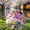Custom Name Personalized Labubu Print Umbrella, Auto Open Close, 8‑Rib Sturdy Frame, Commute Camping Hiking Use, Birthday Gift
