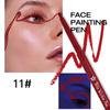Colorful UV Waterproof Luminous Eyeliner Gel Pen Fluorescent Eyeliner Pen Halloween Christmas Party Stage Face Color Paint Pen