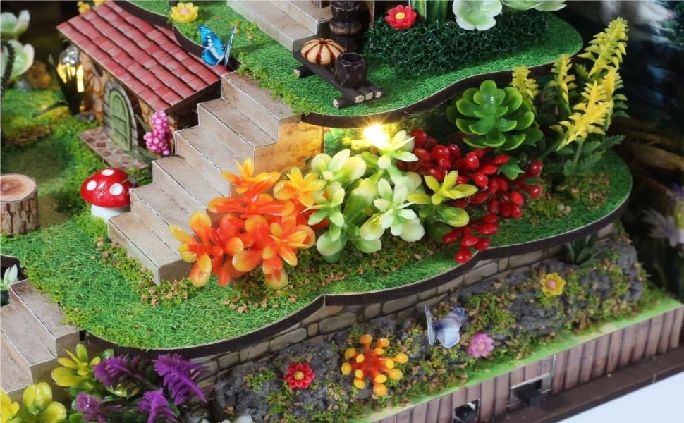 Набор для сборки кукольного домика Sofiey DIY: Миниатюрный набор для рукоделия с миниатюрной мебелью и музыкальной шкатулкой [Морисима Хикё]