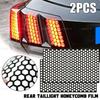 2 шт. 48*30 см ПВХ Черный Задний Фонарь Автомобиля Крышка Соты Защитная Наклейка от Царапин