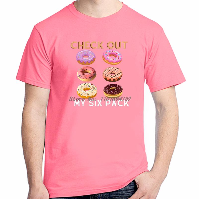 Check Out My Six Pack Donuts Fashion Graphic T Shirts Summer Cotton Tees Tops New Shirts And Tshirts Funny Print T Shirt