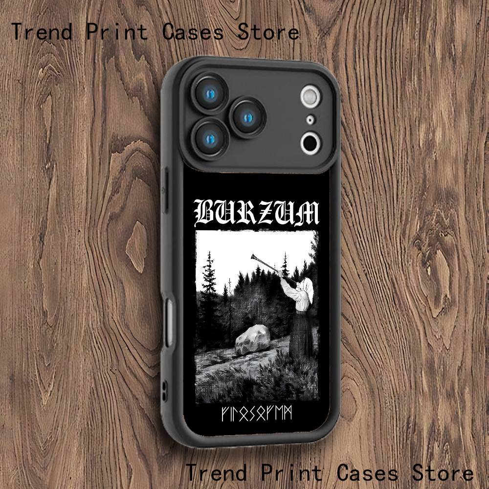 Чехол для телефона B-BathoryS Band Quorthon для iPhone 17,16,15,14,13,12,11,Pro,Max,Plus,X,XS,SE4,E,Mini Черный Чехол с утолщенным краем
