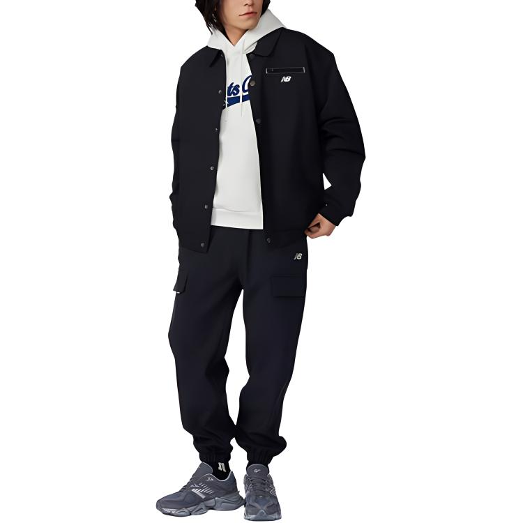 New Balance Куртки Мужские Черный Лацкан Умеренный Другое MJ33502-BK