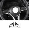 Fit For Nissan Altima - Black Titanium Steering Wheel Button Cover Trim