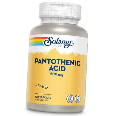 Пантотеновая кислота, Pantothenic Acid 500, 250вегкапс (36411032)