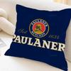 German Beer Paulaner Personalized Pillow Cover Kids Bedroom Wild Party Decor Pillowcase Kid Birthday Shower Gift