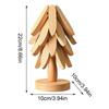 Wooden Insulating Coasters 4 tripods and 1 bracket Tree Folding Placemats Anti Scald Heat Resistant Table Decor Mats Pot Holder